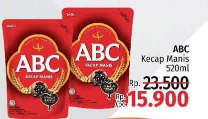 Promo Harga ABC Kecap Manis 520 ml - LotteMart