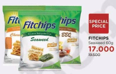 Promo Harga FITCHIPS Delicious Multigrain Chips Seaweed 60 gr - Watsons