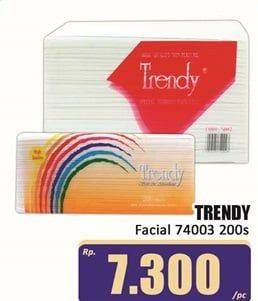 Promo Harga TRENDY Tissue Facial 74003 200 sheet - Hari Hari