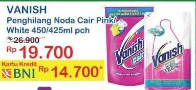 Promo Harga VANISH Penghilang Noda Cair Pink/White  - Indomaret