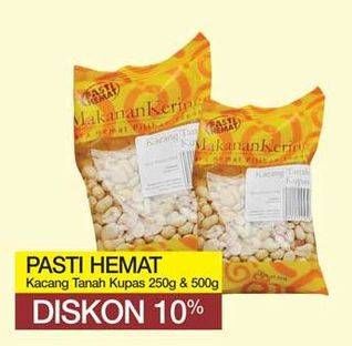 Promo Harga PASTI HEMAT Kacang Tanah Kupas, Kupas 250 gr - Yogya