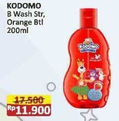 Promo Harga Kodomo Body Wash Gel Orange, Strawberry 200 ml - Alfamart