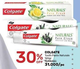 Promo Harga COLGATE Toothpaste Naturals Pure Clean 120 gr - Guardian