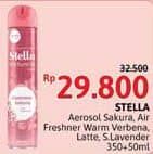 Promo Harga Stella Aerosol Japanese Sakura, Warm Verbena, Caffe Latte, Lavender 400 ml - Alfamidi