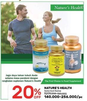 Promo Harga NATURES HEALTH Supplement Range  - Guardian