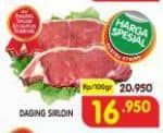 Promo Harga Daging Has Luar (Daging Sirloin) per 100 gr - Superindo