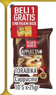 Promo Harga Torabika Cappuccino per 10 sachet 25 gr - Hypermart