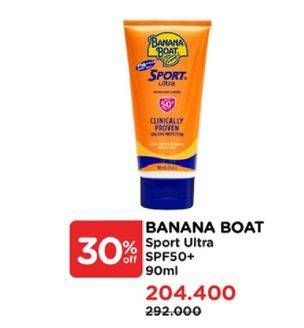 Promo Harga Banana Boat Sport Sunscreen Lotion SPF 50 90 ml - Watsons