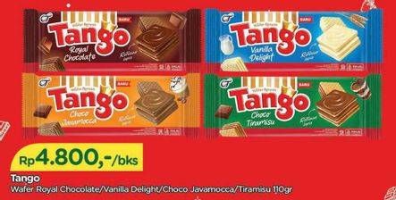 Promo Harga Tango Wafer Chocolate, Vanilla Milk, Javamocca, Choco Tiramisu 115 gr - TIP TOP