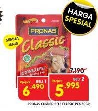 Promo Harga Pronas Corned Beef All Variants 50 gr - Superindo