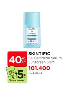 Promo Harga Skintific 5X Ceramide Serum Sunscreen 30 ml - Watsons