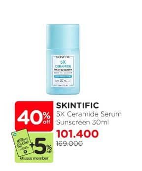 Promo Harga Skintific 5X Ceramide Serum Sunscreen 30 ml - Watsons