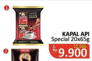 Promo Harga Kapal Api Kopi Bubuk Special per 20 sachet 65 gr - Alfamidi