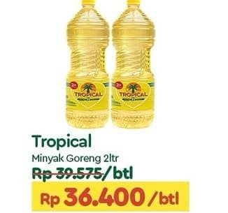 Promo Harga Tropical Minyak Goreng 2000 ml - TIP TOP