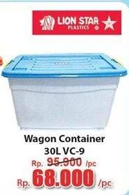 Promo Harga LION STAR Wagon Container VC-9 30000 ml - Hari Hari