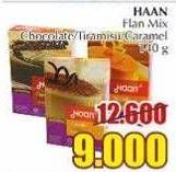 Promo Harga Haan Flan Mix Chocolate, Tiramisu, Caramel 140 gr - Giant