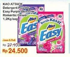 Promo Harga ATTACK Easy Detergent Powder Romantic Flower, Purple Blossom 1200 gr - Indomaret