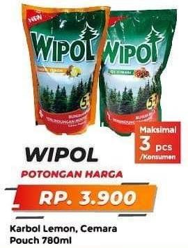 Promo Harga WIPOL Karbol Wangi Cemara, Lemon 780 ml - Yogya