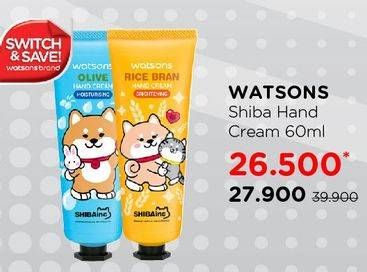Promo Harga WATSONS Hand Cream Shibainc 60 ml - Watsons
