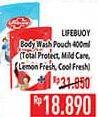 Promo Harga Lifebuoy Body Wash Total 10, Mild Care, Lemon Fresh, Cool Fresh 400 ml - Hypermart