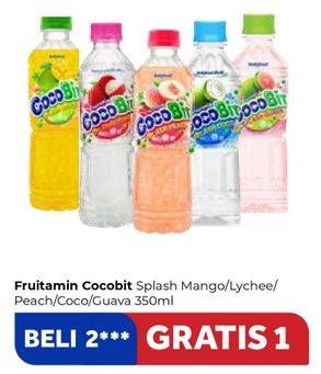 Promo Harga FRUTAMIN Cocobit Splash Guava, Lychee, Mango, Peach 350 ml - Carrefour