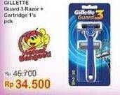 Promo Harga GILLETTE Guard 3 2 pcs - Indomaret