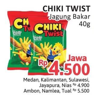 Promo Harga Chiki Twist Snack Jagung Bakar 40 gr - Alfamidi