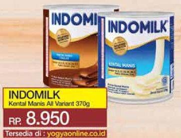 Promo Harga INDOMILK Susu Kental Manis All Variants 370 gr - Yogya