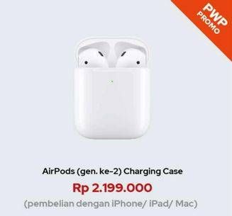 Promo Harga APPLE AirPods Generasi Ke-2  - iBox