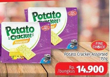Promo Harga FINE CHOICE Potato Crackers 151 gr - Lotte Grosir