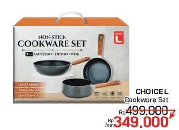 Choice L Cookware Set  Diskon 30%, Harga Promo Rp349.000, Harga Normal Rp499.000