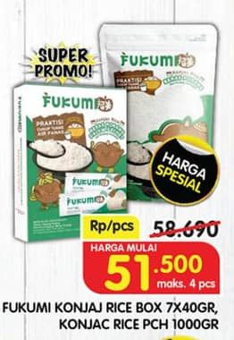 Promo Harga Fukumi Beras Porang  - Superindo