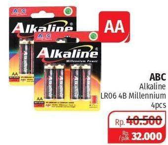 Promo Harga ABC Battery Alkaline LR6/AA 2 pcs - Lotte Grosir