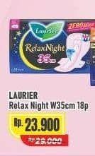 Promo Harga Laurier Relax Night 35cm 18 pcs - Alfamart
