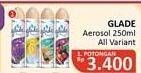 Promo Harga Glade Aerosol All Variants 250 ml - Alfamidi