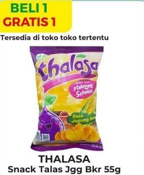 Promo Harga Thalasa Snack Keripik Talas Jagung Bakar 55 gr - Alfamart