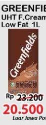 Promo Harga Greenfields UHT Choco Malt, Full Cream 1000 ml - Alfamart