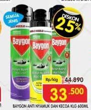 Promo Harga Baygon Insektisida Spray All Variants 600 ml - Superindo