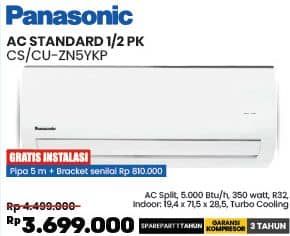 Promo Harga Panasonic CS/CU-ZN5YKP  - COURTS