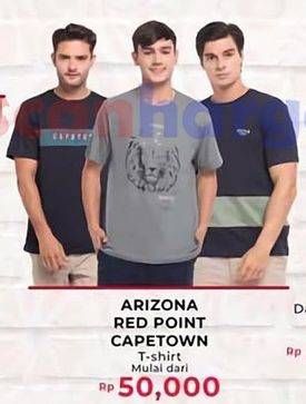 Promo Harga Arizona/Red Point/Capetown Men T-Shirt  - Carrefour