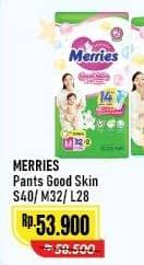 Promo Harga Merries Pants Good Skin S40, M32, L28 28 pcs - Alfamart