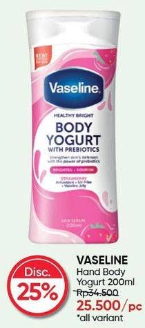Promo Harga VASELINE Body Yogurt All Variants 200 ml - Guardian