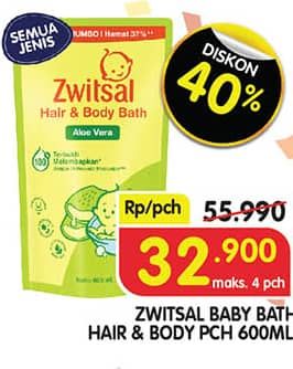 Promo Harga Zwitsal Natural Baby Bath 2 In 1 All Variants 600 ml - Superindo