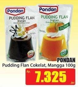 Promo Harga PONDAN Pudding Flan Cokelat, Mangga 100 gr - Hari Hari