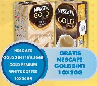 Promo Harga NESCAFE Gold 3 in 1/White Coffee  - Hypermart