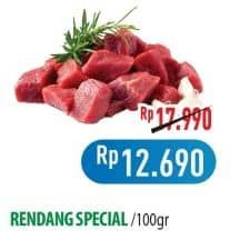 Promo Harga Daging Rendang Sapi Special per 100 gr - Hypermart