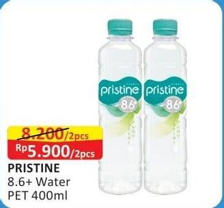 Promo Harga Pristine 8 Air Mineral 400 ml - Alfamart