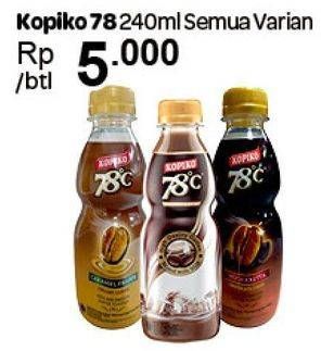 Promo Harga Kopiko 78C Drink All Variants 240 ml - Carrefour