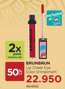 Promo Harga BRUNBRUN Lip Cheek Eye Color Entrapment  - Watsons