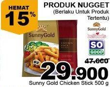 Promo Harga SUNNY GOLD Chicken Stick 500 gr - Giant